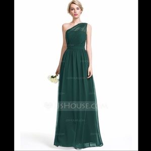 NWT JJ’s House A-Line One-Shoulder Chiffon 👗